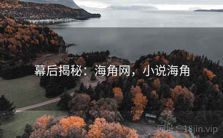 幕后揭秘：海角网，小说海角