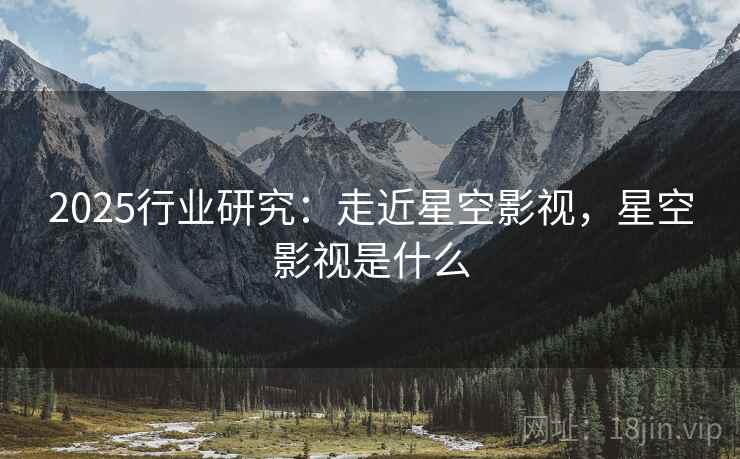 2025行业研究：走近星空影视，星空影视是什么