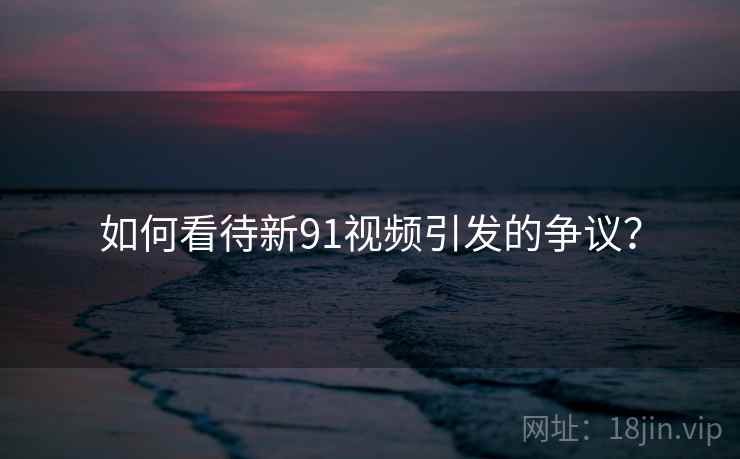 如何看待新91视频引发的争议？