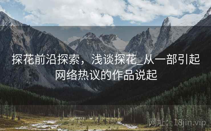 探花前沿探索，浅谈探花_从一部引起网络热议的作品说起